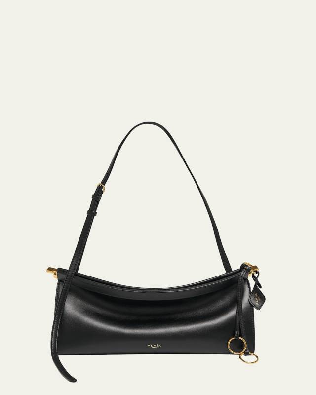 Le Click Medium Shoulder Bag in Glossy Leather